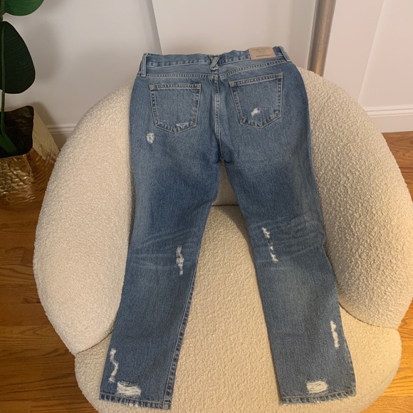 Relaxed Straight Zara Destructed Jeans - Picture 3 of 3